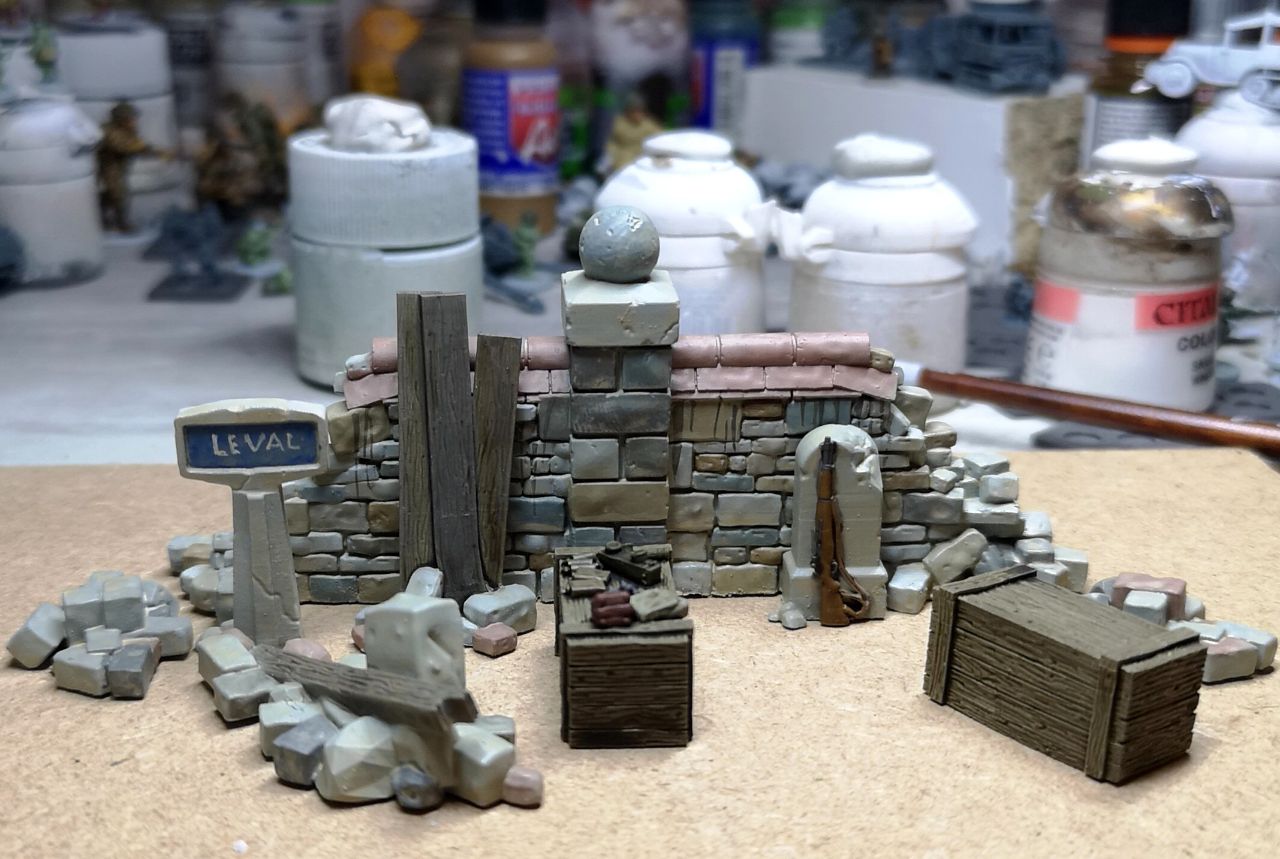 WW2 Normandy ruins set